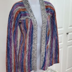 Vintage Multicolor Striped Cardigan